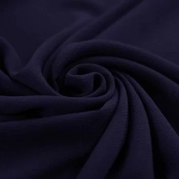 Bubble Chiffon Stof Stretch Marine