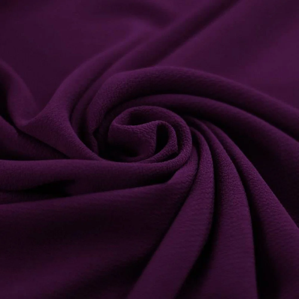 Tissu Bulle De Mousseline Stretch Violet