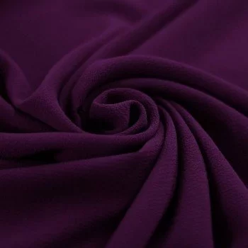 Bubble Chiffon Stof Stretch Paars