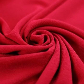 Tessuto Bolla Chiffon Stretch Rosso