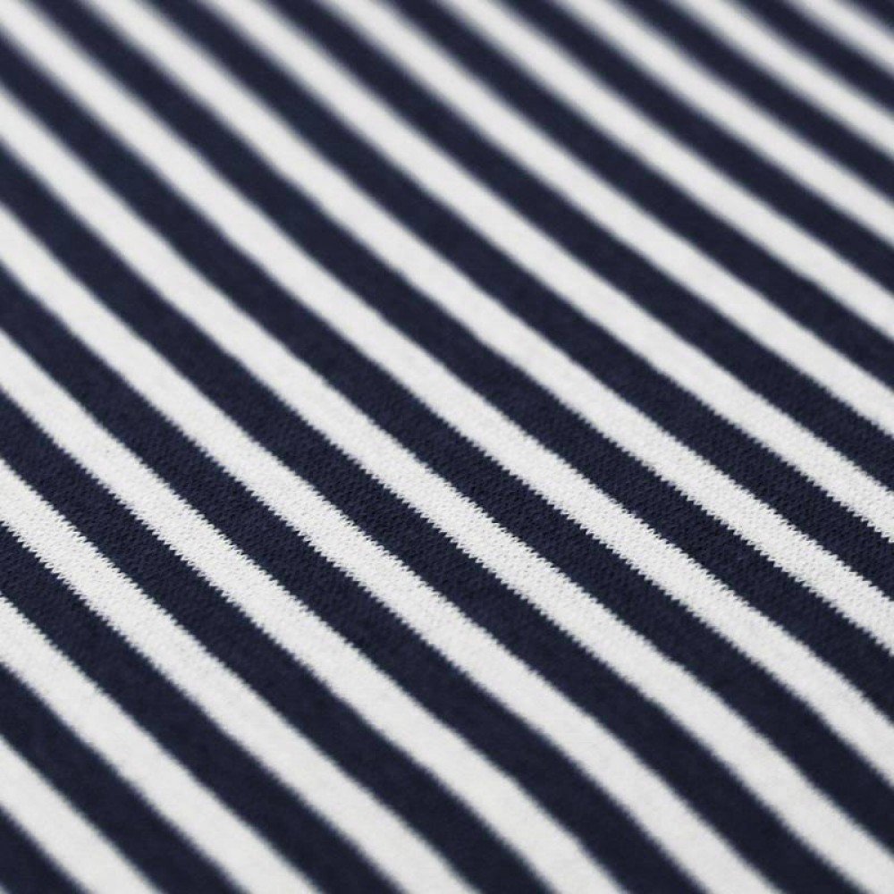 Cuffs Rib Stripes 5mm Navy White Cuffs Rib Stripes 5mm Navy White