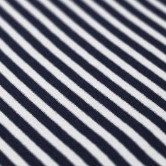 Cuffs Rib Stripes 5mm Navy White