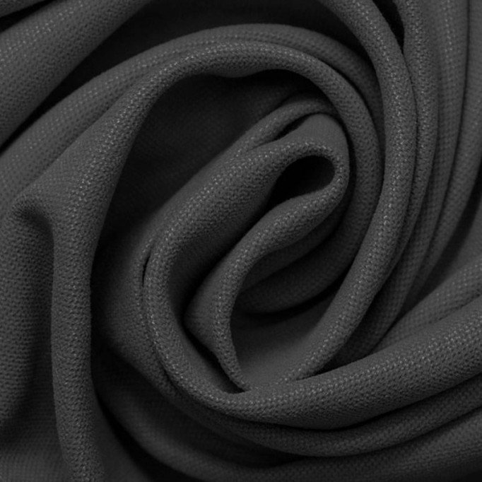 Tissu Canevas Gris Foncé  - (Tissu Canevas Coton )