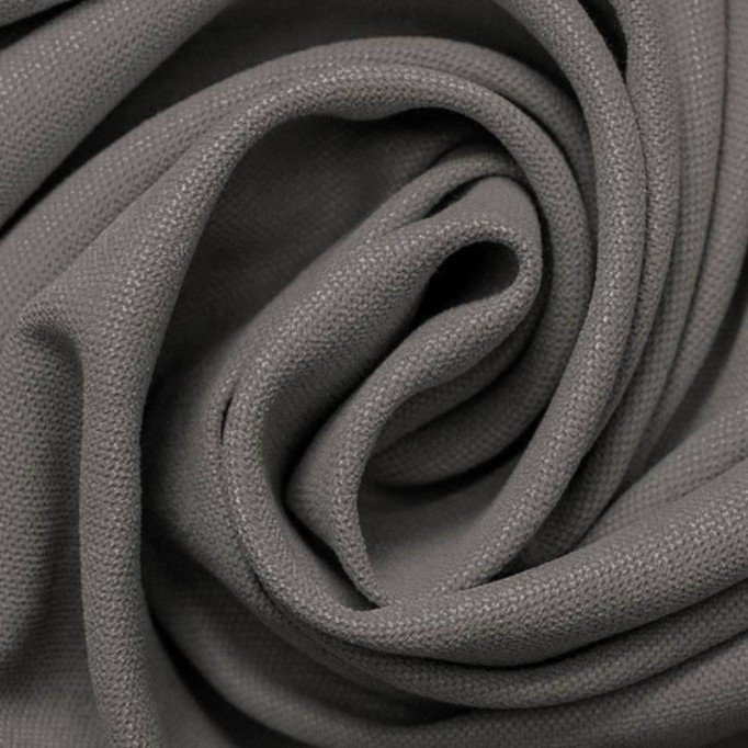 Canvas Stoff Grau  - (Canvas Stoffe Baumwolle)