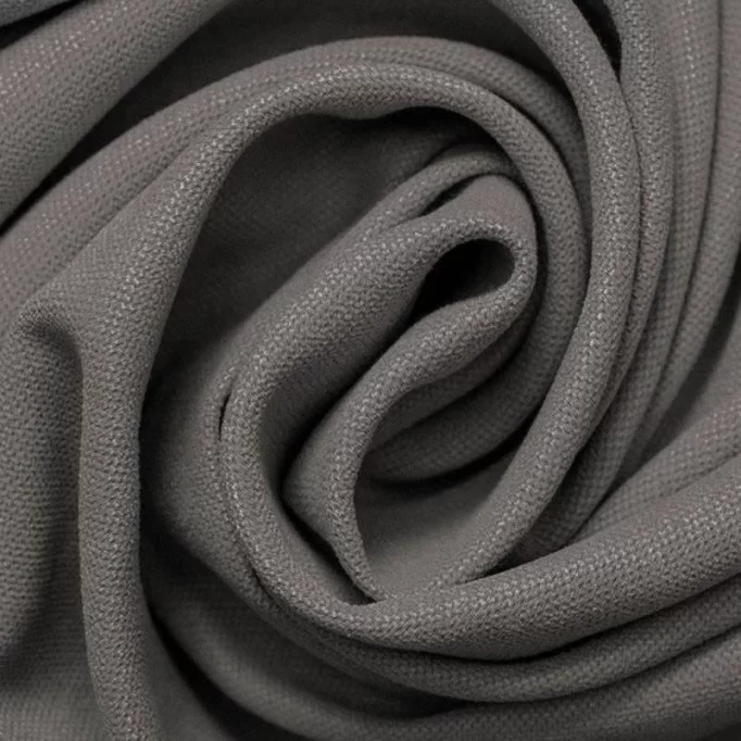 Tissu Canevas Gris - (Tissu Canevas Coton )
