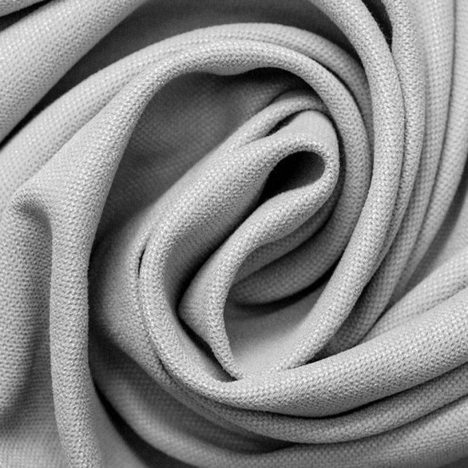 Tissu Canevas Gris Clair  - (Tissu Canevas Coton )