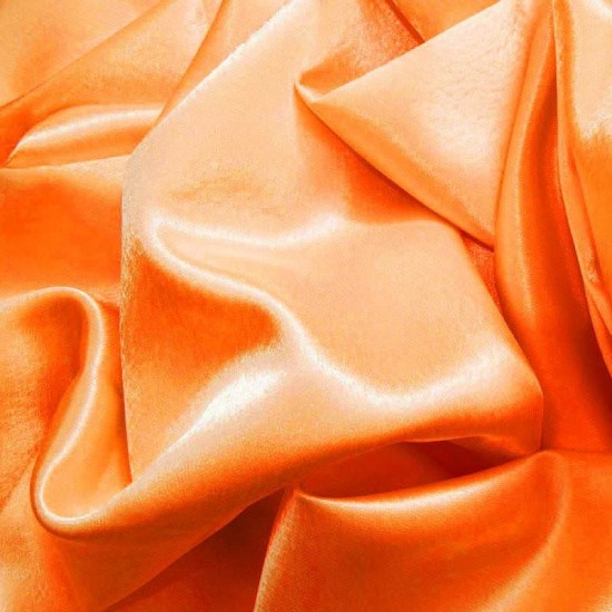 Crepe Satin Fluor Orange Crepe Satin Fluor Orange