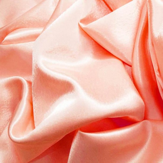Crepe Satin Salmon Pink Crepe Satin Salmon Pink