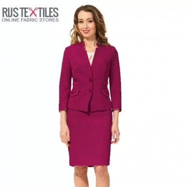 Kogt Uld Stof Fuchsia - (Kogt Uld Stof)