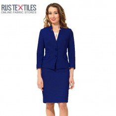 Tissu Laine Bouillie Cobalt