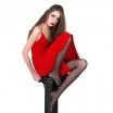 Jersey Scintillement Rouge  - (Tissu Jersey Scintillement )