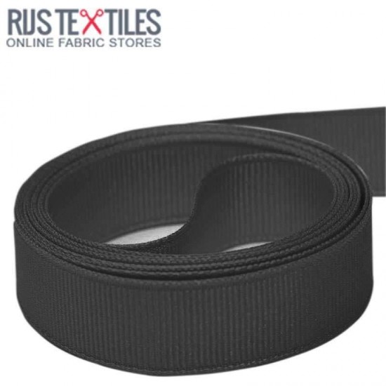 Grosgrain Ribbon Black 25mm Grosgrain Ribbon Black 25mm