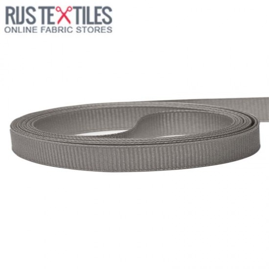 Ripsband Dunkel Grau 10mm Ripsband Dunkel Grau 10mm