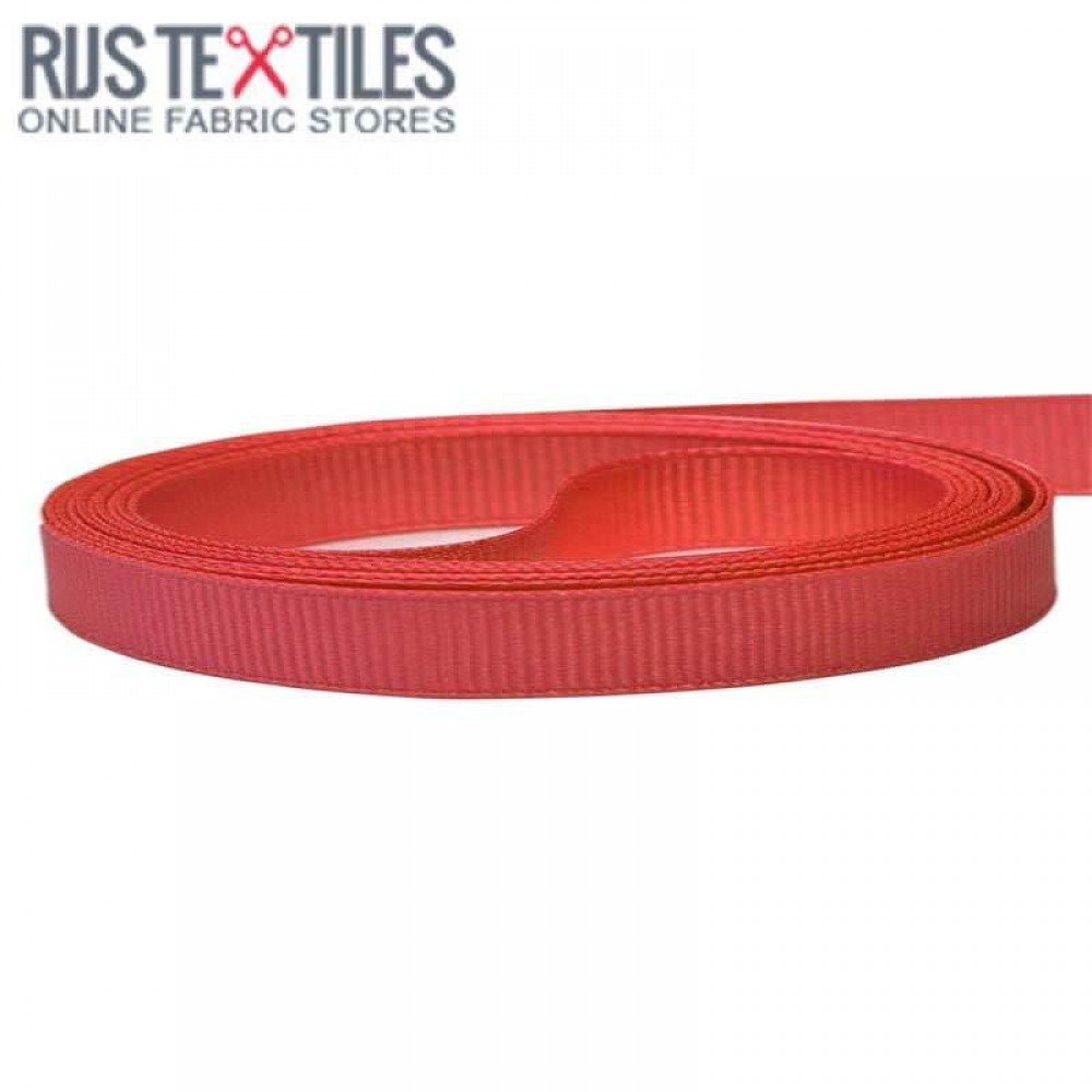 Ripsband Donker Rood 10mm
