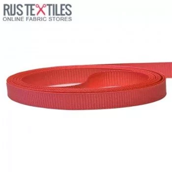 Grosgrain Ribbon Dark Red 10mm