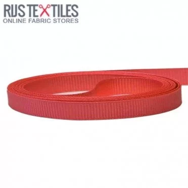 Nastro Grosgrain Rosso Scuro 10mm | Rijs Textiles