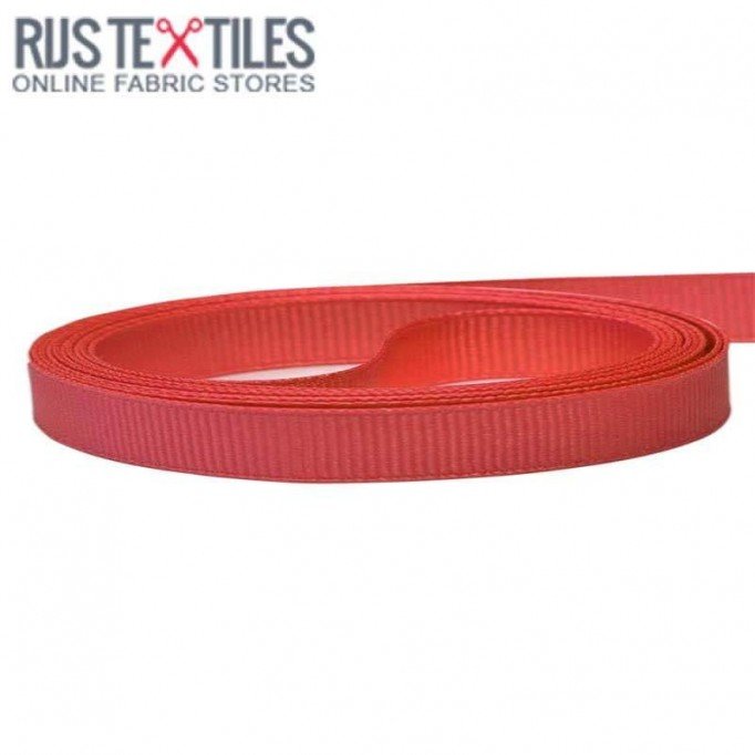 Ruban Gros Grain Rouge Foncé 10mm | Rijs Textiles