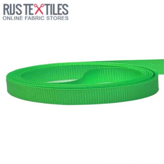 Grosgrain Ribbon Grass Green 10mm Grosgrain Ribbon Grass Green 10mm