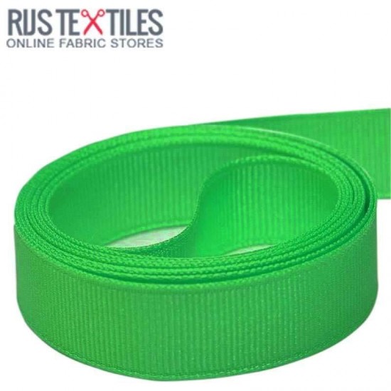 Grosgrain Ribbon Grass Green 25mm Grosgrain Ribbon Grass Green 25mm