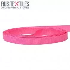 Grosgrain Bånd Hot Pink 10mm