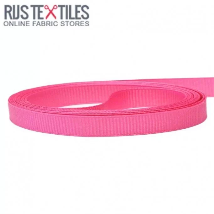 Ruban Gros Grain Hot Pink 10mm | Rijs Textiles