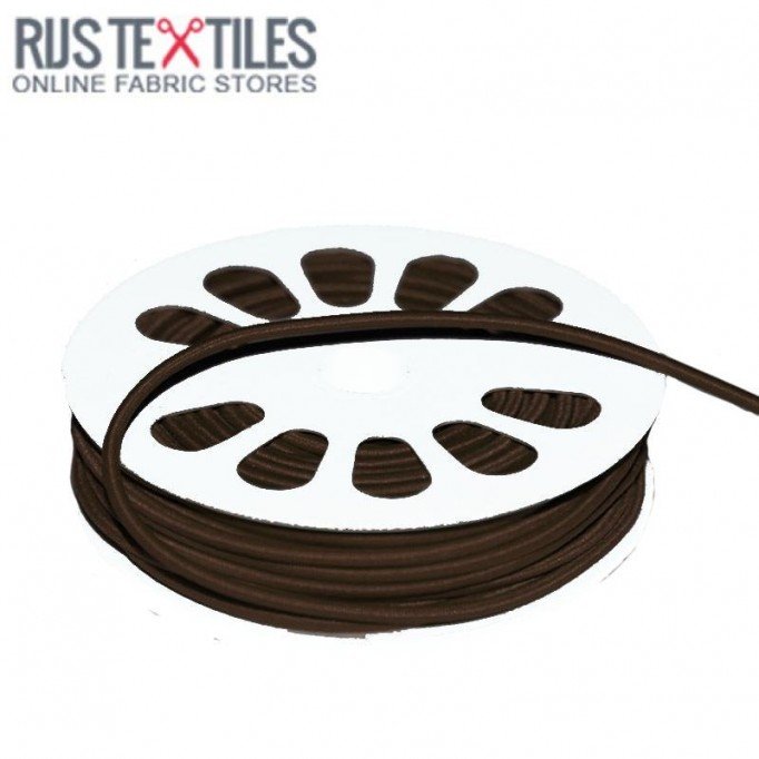Elastisch Koord Bruin 3mm (Per Meter) - (Elastisch Koord 3mm)