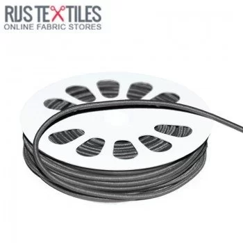 Cordon Élastique Gris Foncé 3mm (au Mètre) Cordon Élastique Gris Foncé 3mm (au Mètre)