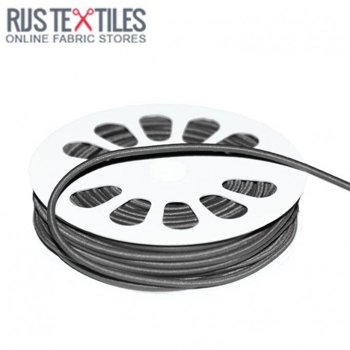 Gummikordel Dunkelgrau 3mm (Meterware) - (Gummikordel 3mm)
