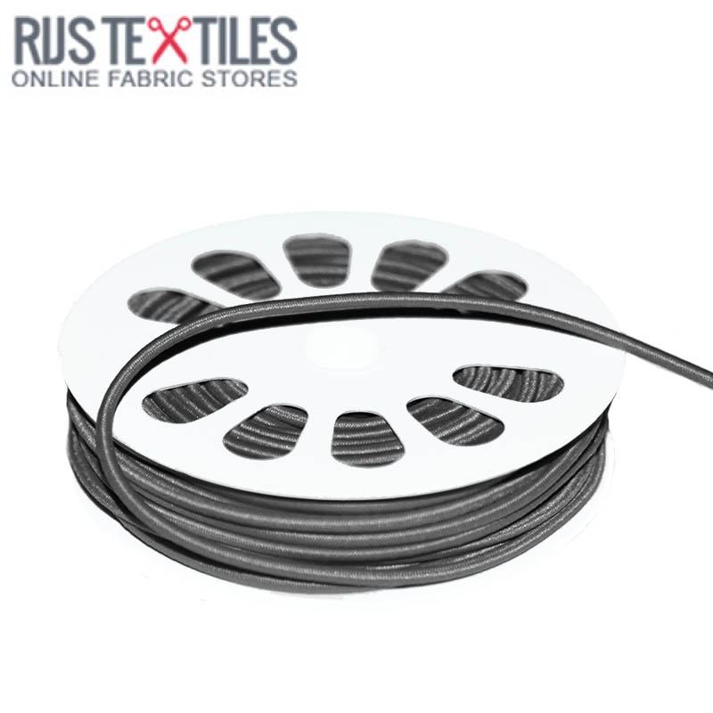Elastisch Koord Donker Grijs 3mm (Per Meter)