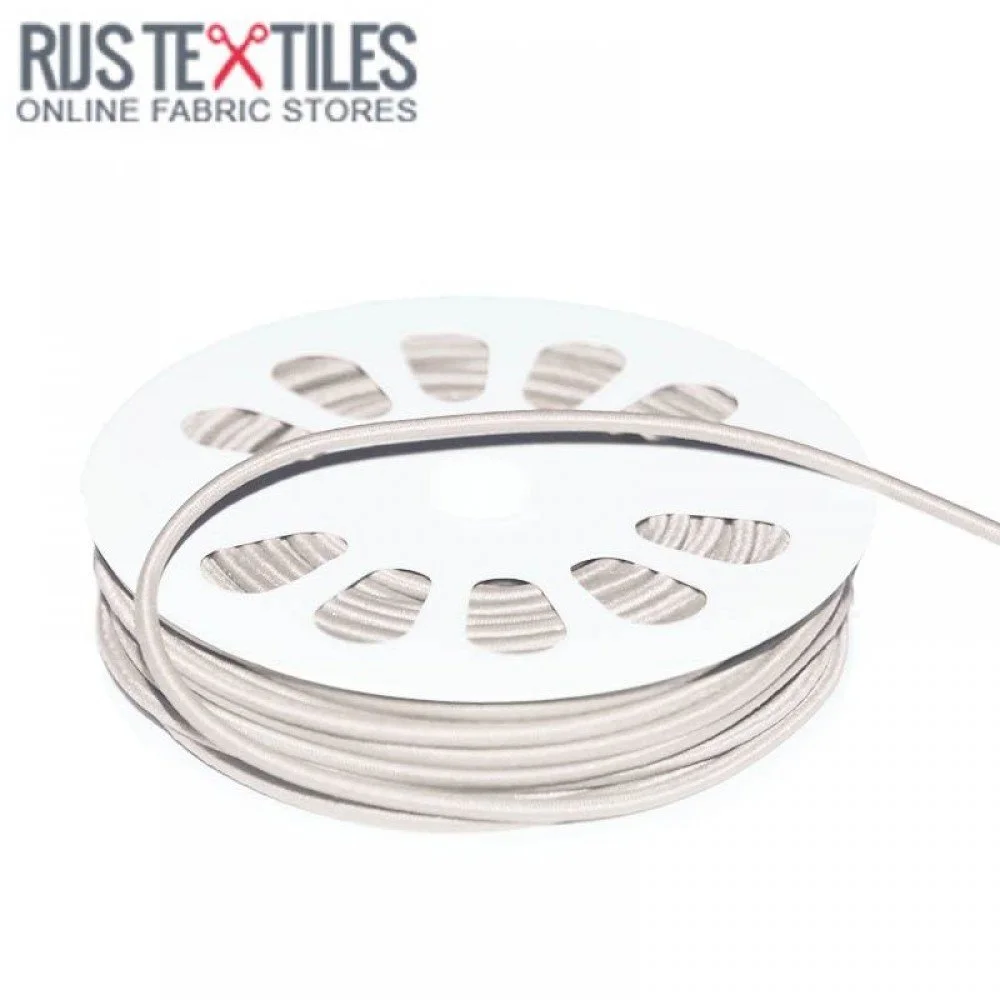 Elastic Cord Ecru 3mm (Per Metre) Elastic Cord Ecru 3mm (Per Metre)