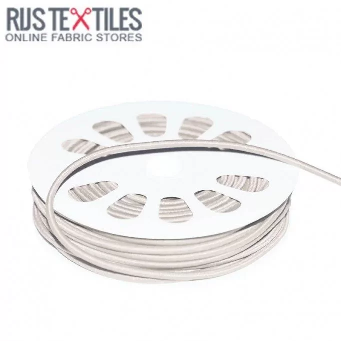 Gummikordel Ecru 3mm (Meterware) - (Gummikordel 3mm)