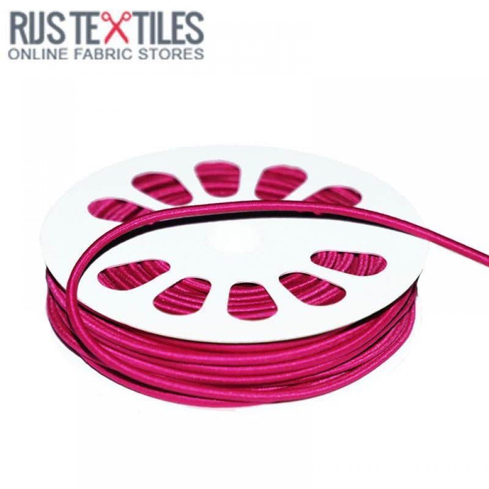 Gummi Anoraksnor Fuchsia 3mm (Metermål) Gummi Anoraksnor Fuchsia 3mm (Metermål)