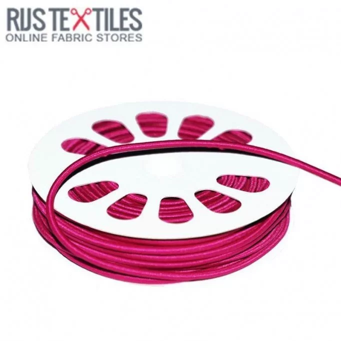 Cordon Élastique Fuchsia 3mm (au Mètre) - (Cordon Élastique 3mm)