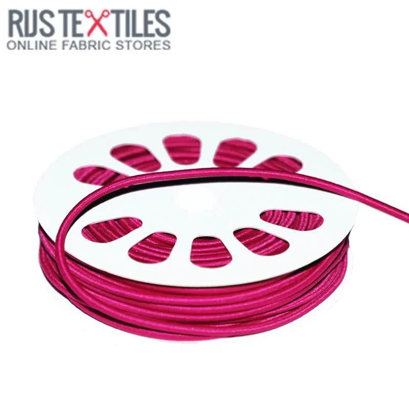 Elastisch Koord Fuchsia 3mm (Per Meter)