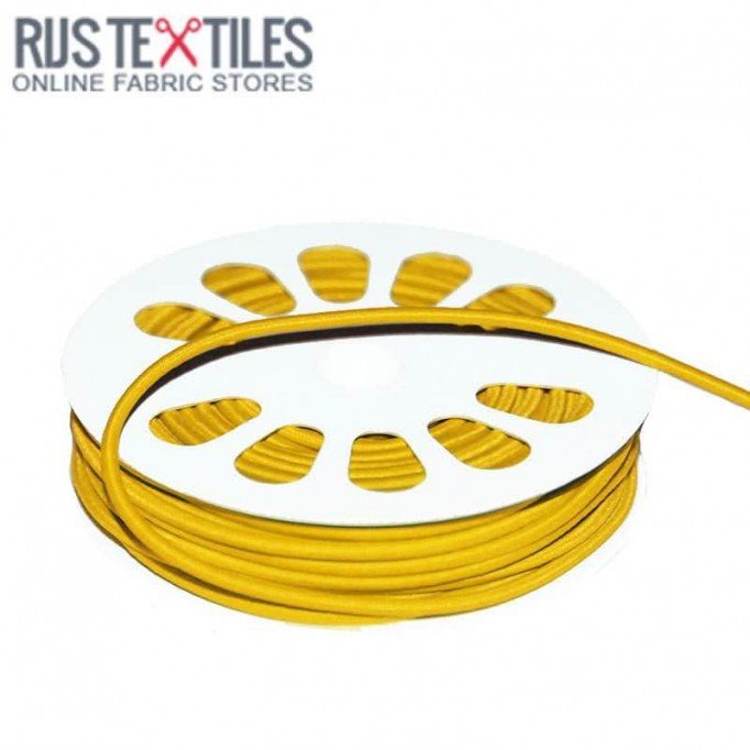 Cordon Élastique Jaune 3mm (au Mètre) - (Cordon Élastique 3mm)