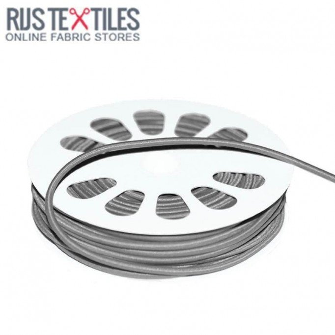 Cordon Élastique Gris 3mm (au Mètre) - (Cordon Élastique 3mm)