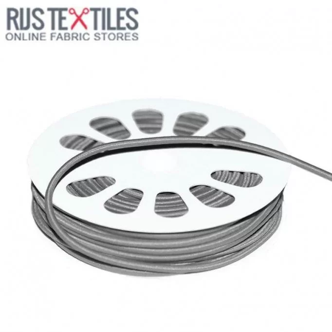 Elastisch Koord Grijs 3mm (Per Meter) - (Elastisch Koord 3mm)