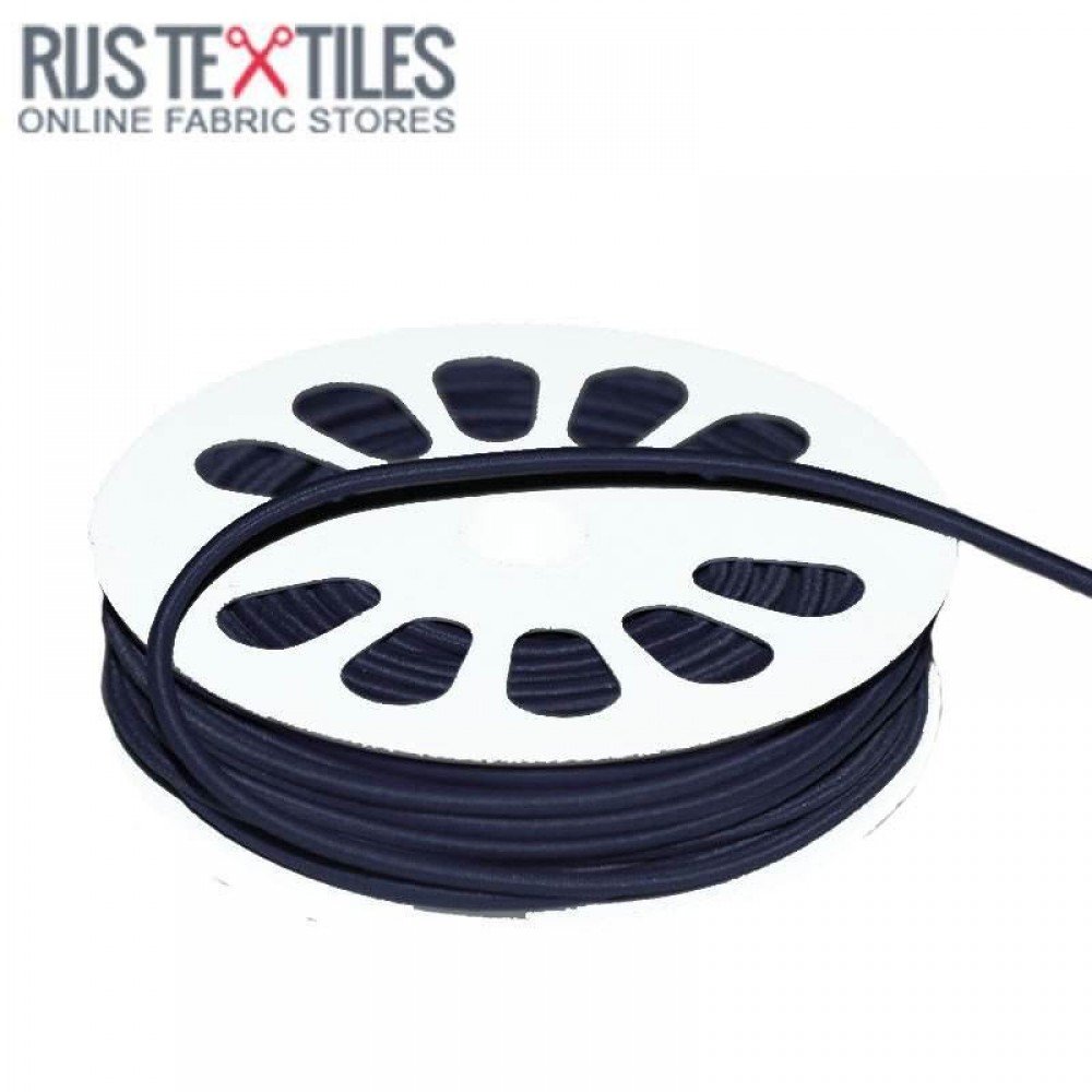 Gummi Anoraksnor Navy 3mm (Metermål) Gummi Anoraksnor Navy 3mm (Metermål)