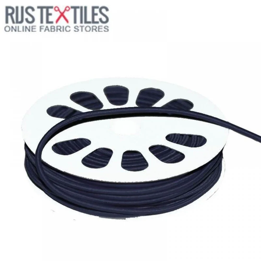 Cordon Élastique Marine 3mm (au Mètre)