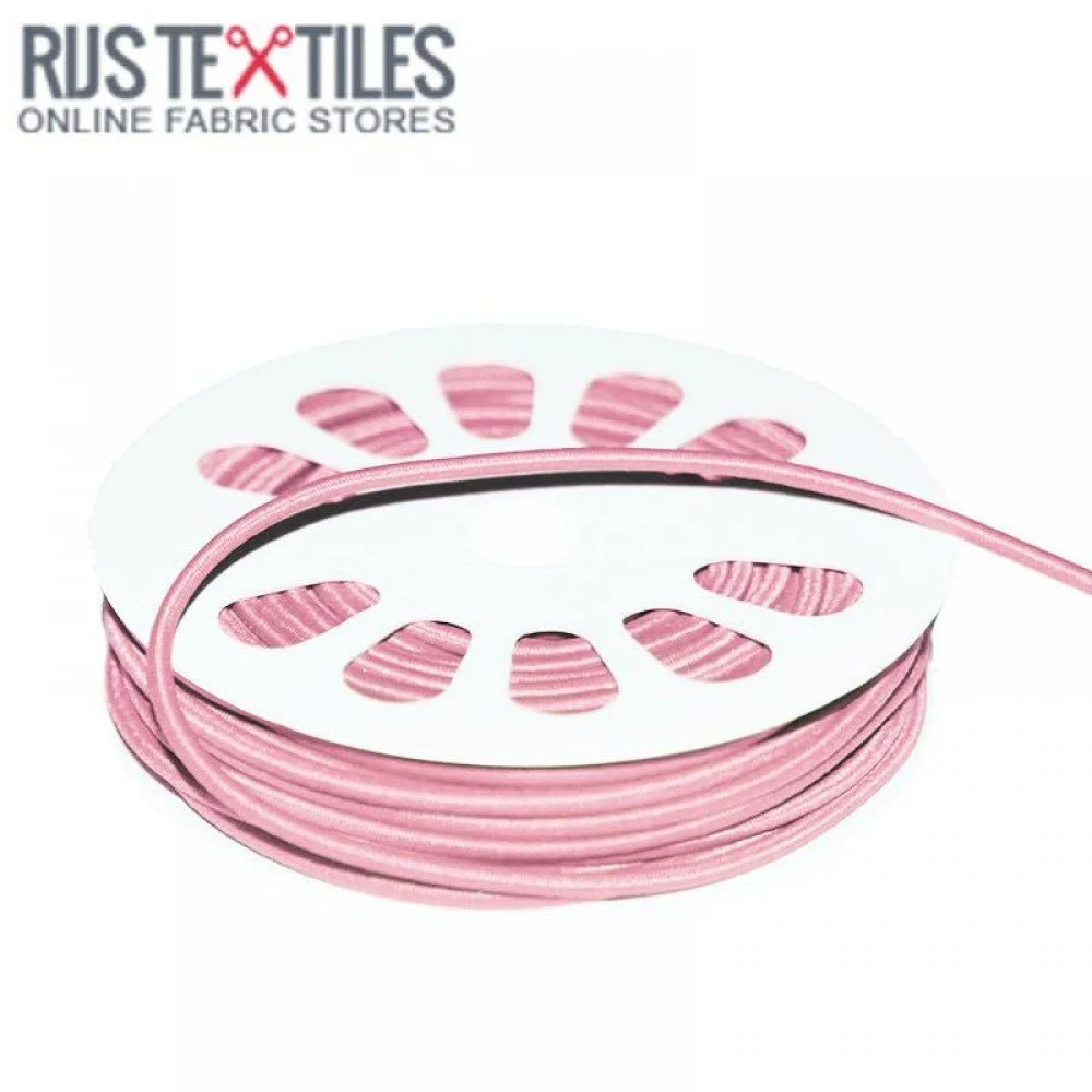Elastic Cord Pink 3mm (Per Metre) Elastic Cord Pink 3mm (Per Metre)
