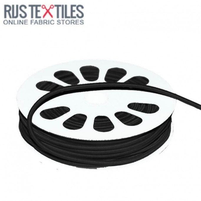 Elastisch Koord Zwart 3mm (Per Meter) - (Elastisch Koord 3mm)