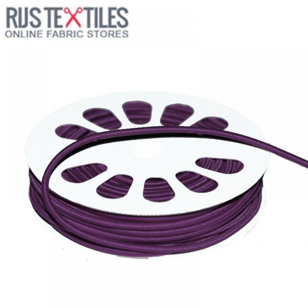 Gummi Anoraksnor Violet 3mm (Metermål)