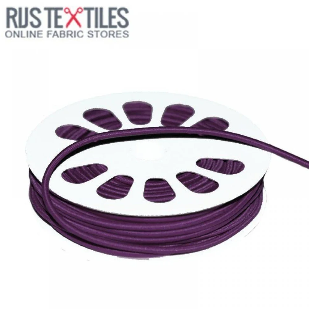 Cordon Élastique Violet 3mm (au Mètre)