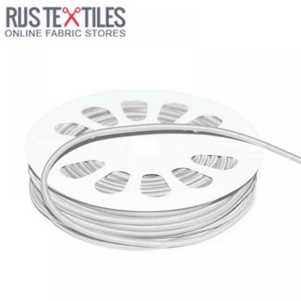 Cordon Élastique Blanc 3mm (au Mètre) Cordon Élastique Blanc 3mm (au Mètre) - (Cordon Élastique 3mm)
