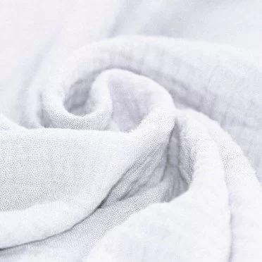 Tessuto Doppia Garza Di Cotone Bianco - (Deco Tessuti)