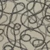 Jacquard Strickstoff - Kette Beige Schwarz 