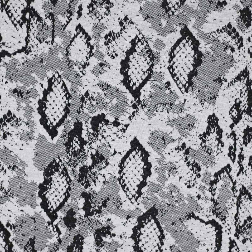 Jacquard Fabric - Snake Pattern Grey Jacquard Fabric - Snake Pattern Grey