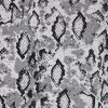 Jacquard Strickstoff - Schlangenmuster Grau