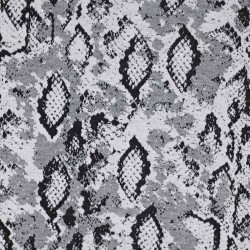 Jacquard Fabric - Snake Pattern Grey