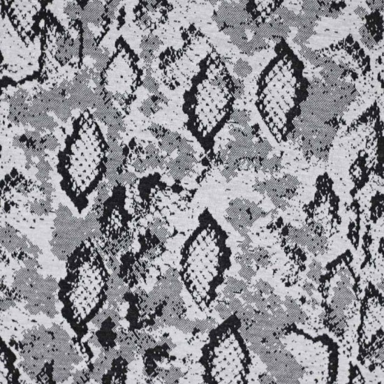 Jacquard Fabric - Snake Pattern Grey Jacquard Fabric - Snake Pattern Grey